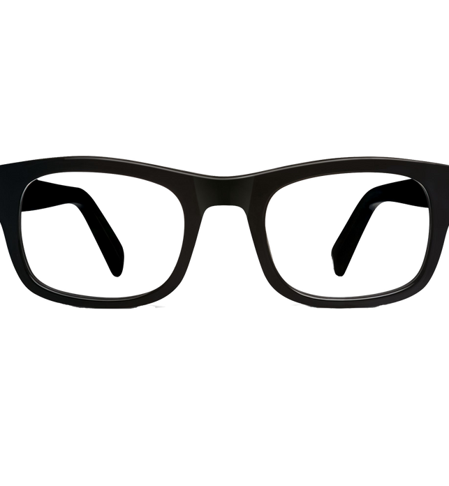 Huxley Eyeglasses In Jet Black For Men